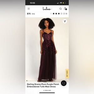 Lulus Elegant Tulle & Embroidered Dress